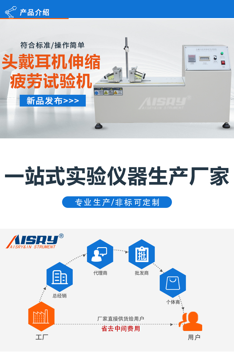 頭戴耳機(jī)伸縮疲勞試驗(yàn)機(jī)